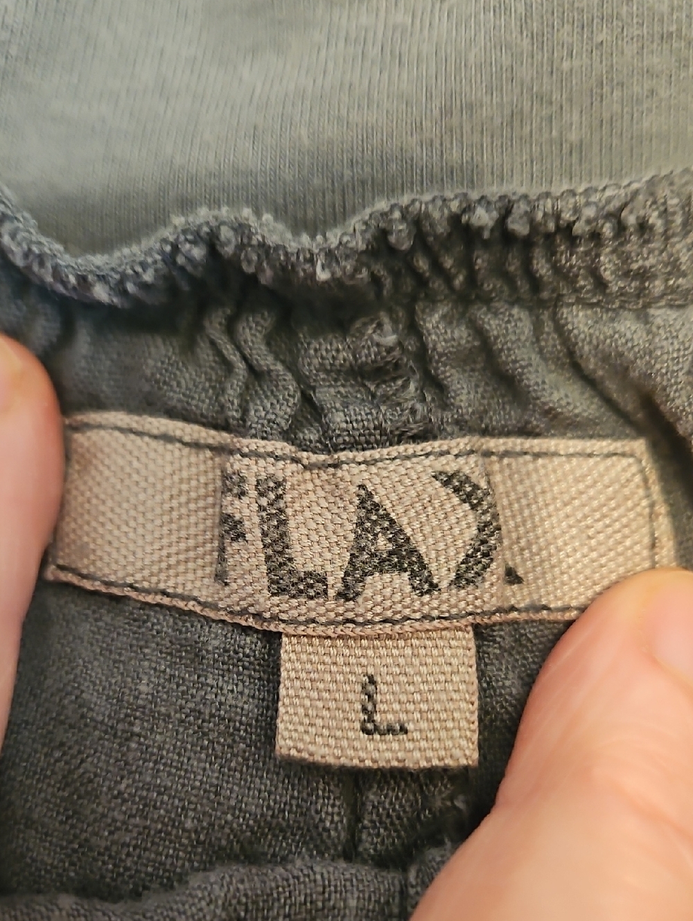 Flax Linen Pants in Charcoal L